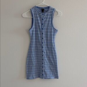 Wild Fable Blue and White Striped Dress